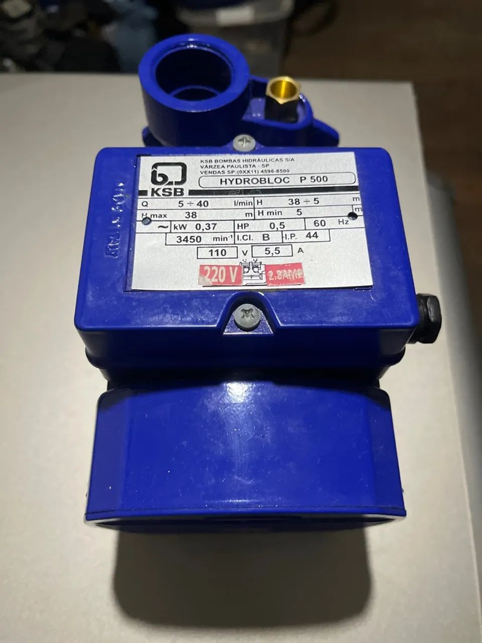 Bomba centrífuga periférica KSB Hydrobloc P 500 