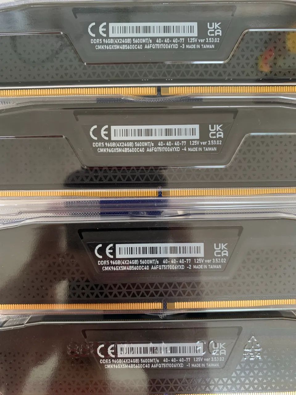 Memória RAM Corsair Vegeance 96gb (24x4) 5600mhz CL40 - Foto 2