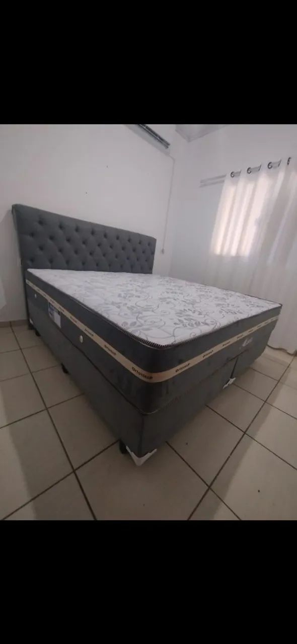 Cama Box Queen com Cabeceira