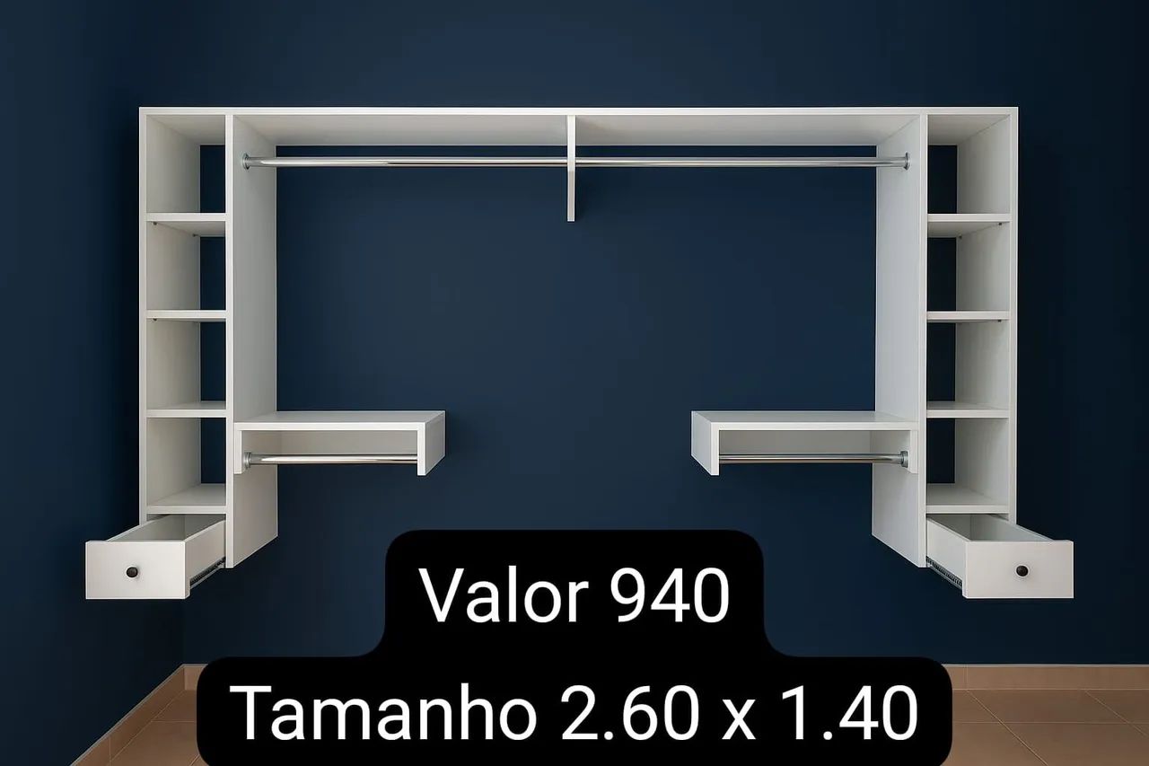 closet  para quarto ou loja a pronta entrega em mdf - Foto 5