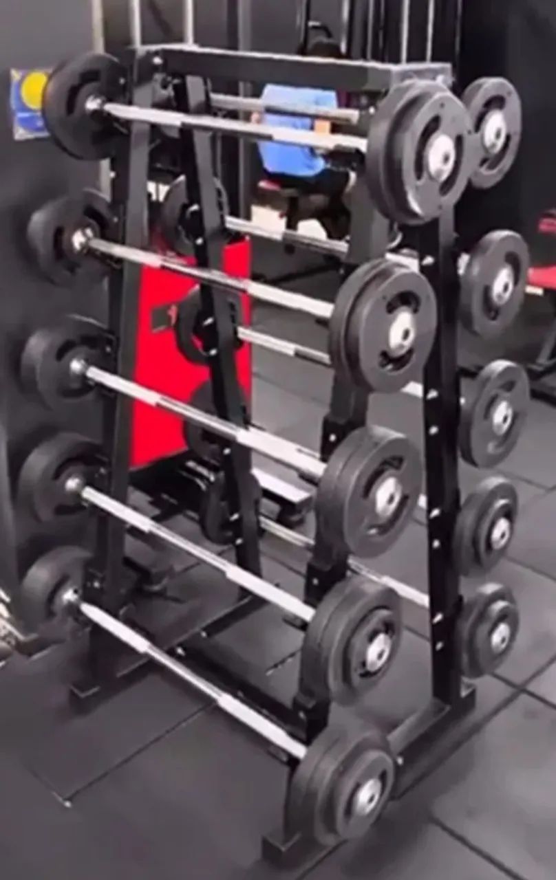Kit barra montada de 10 a 28kg + suporte 