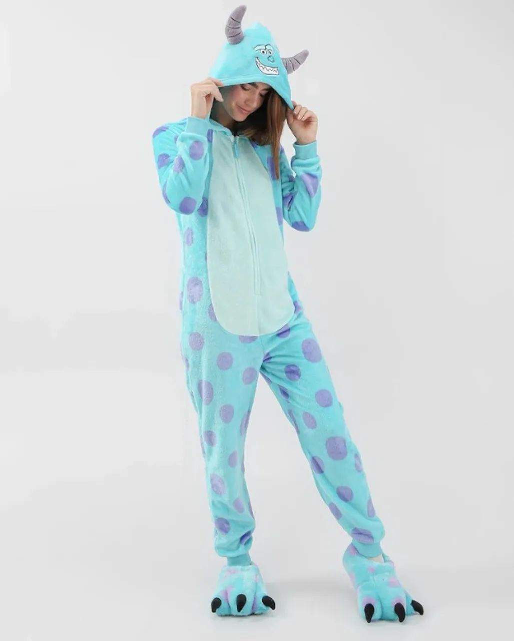 Pijama Macacão Monstros S.A. Suley GG - Foto 2