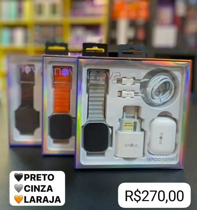 Kit 3 em 1 - Relógio, Fone Bluetooth e Carregador - Foto 3