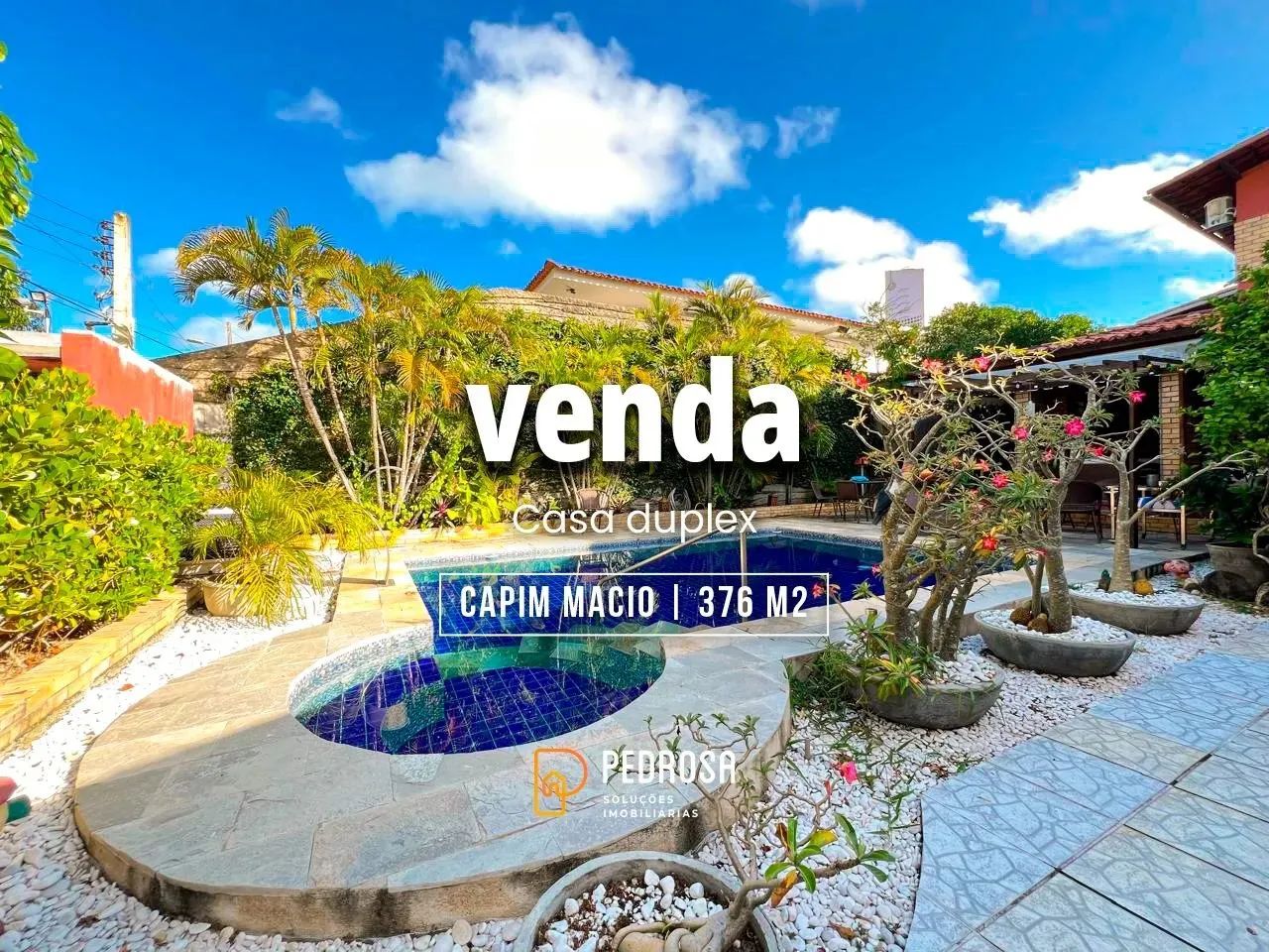 Casa duplex com 376m2 | 4 suítes | piscina aquecida | 4 vagas | Capim Macio Natal/RN