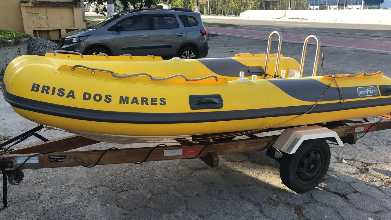 Bote inflavel zefir 360 gold 2007/2023 e carreta rodoviária - Foto 7