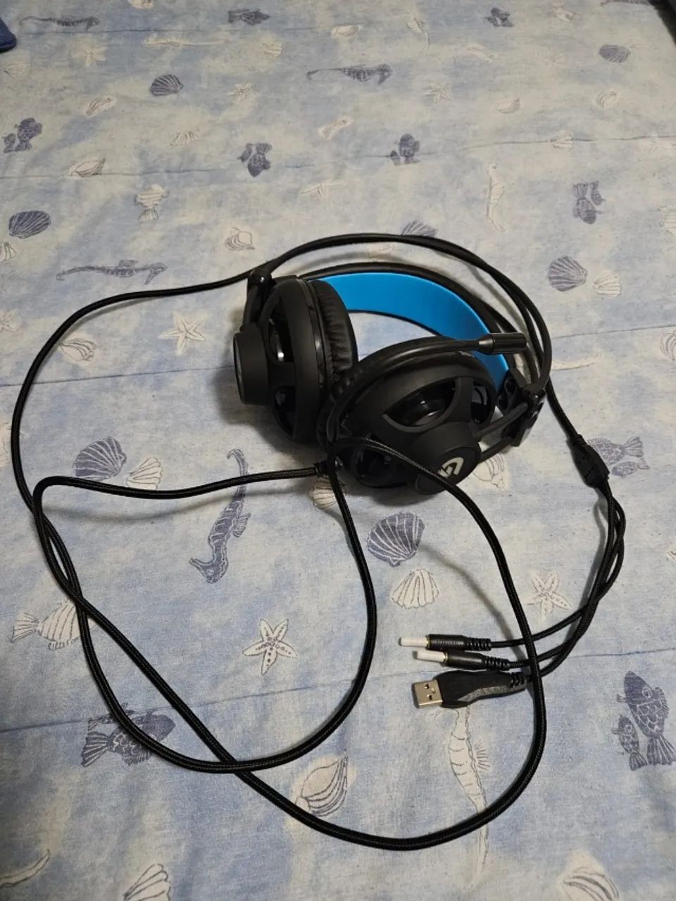 Headset Gamer Fortrek PRO H2 com LED Azul - Entrada P2 - Foto 3