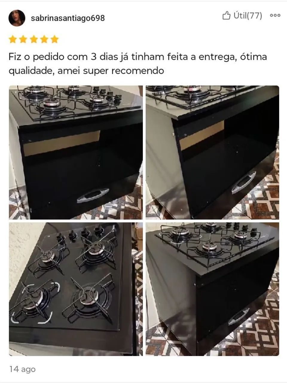 Cooktop Itatiaia Essencial 4 bocas preto bivolt - Foto 5