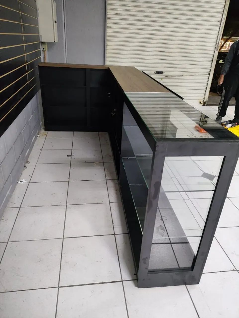 Balcão Comercial Preto com Vidro - Foto 4