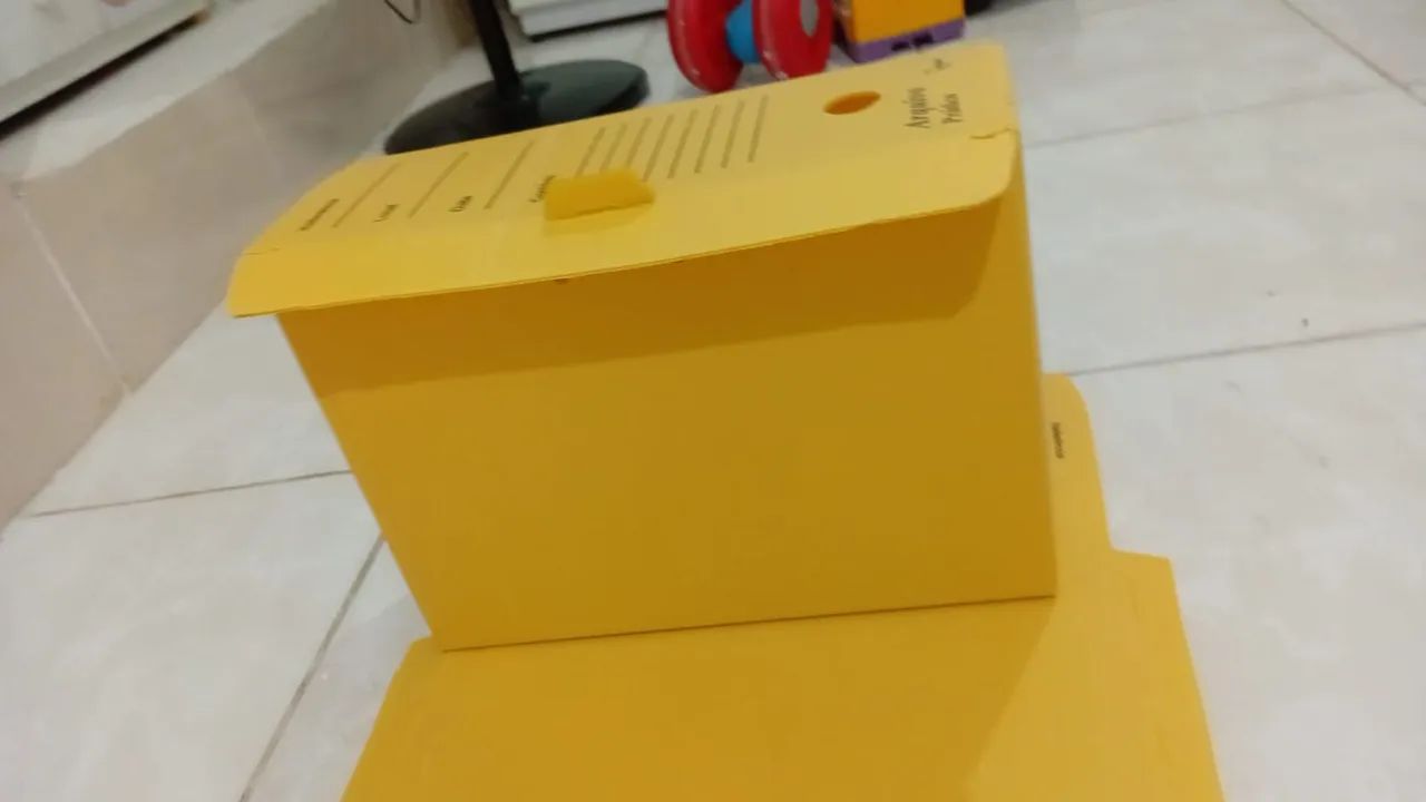 35 CAIXA ARQUIVO MORTO PRATICO MULTIONDA AMARELO 2607-07A - Foto 3