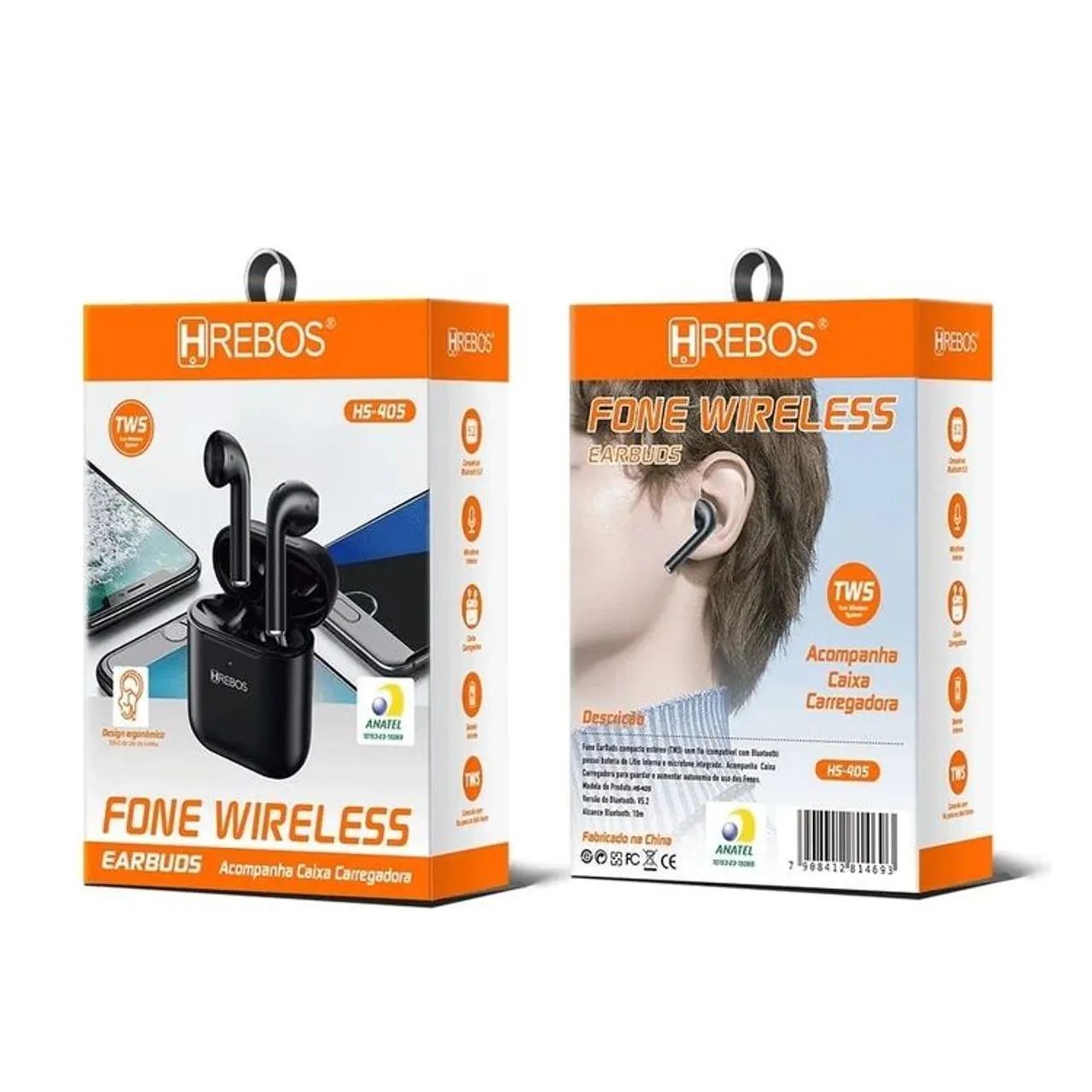 Fones de Ouvido Bluetooth HREBOS TWS - Foto 4