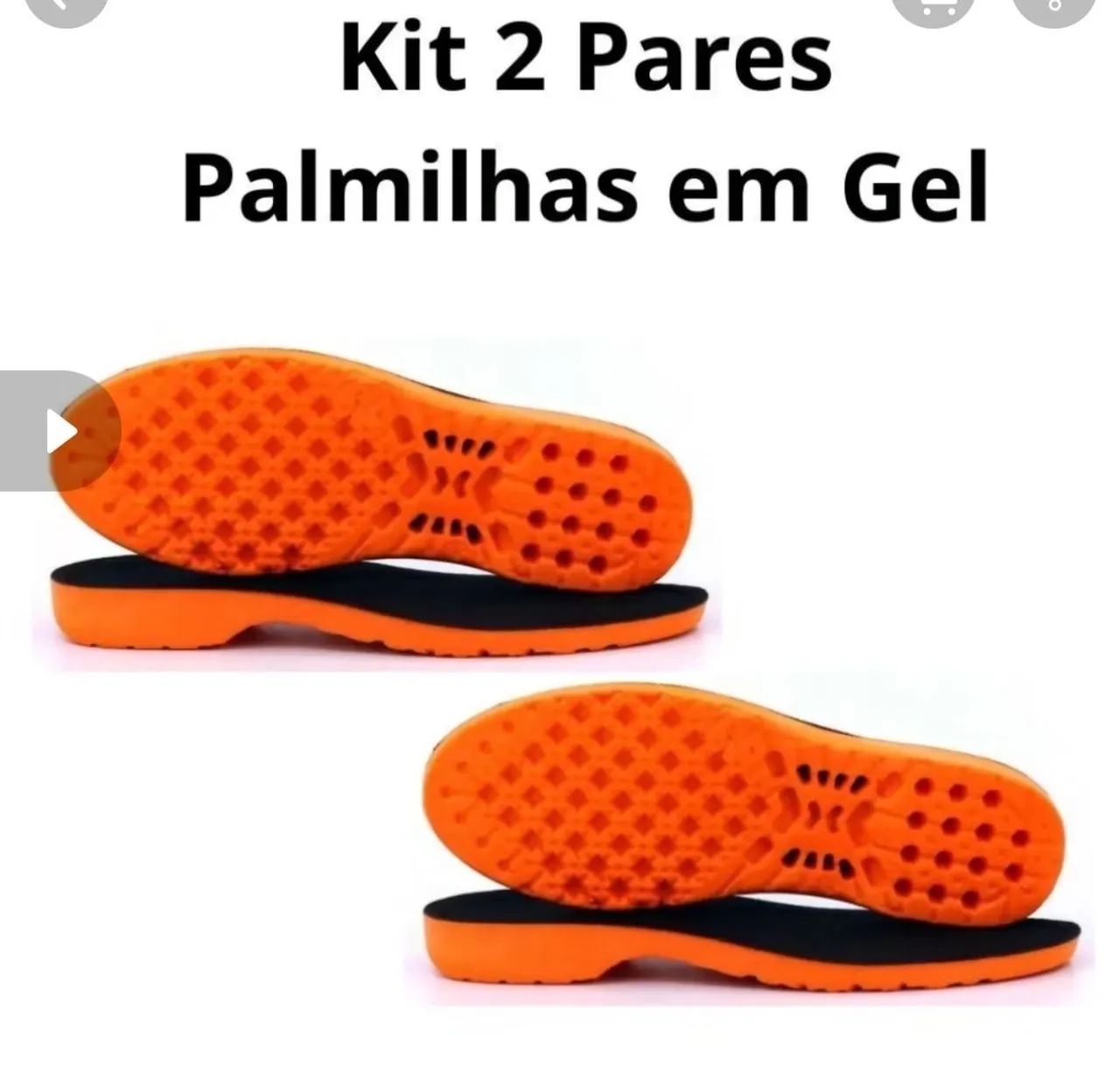 Palmilhas em Gel - Kit 2 Pares Novas