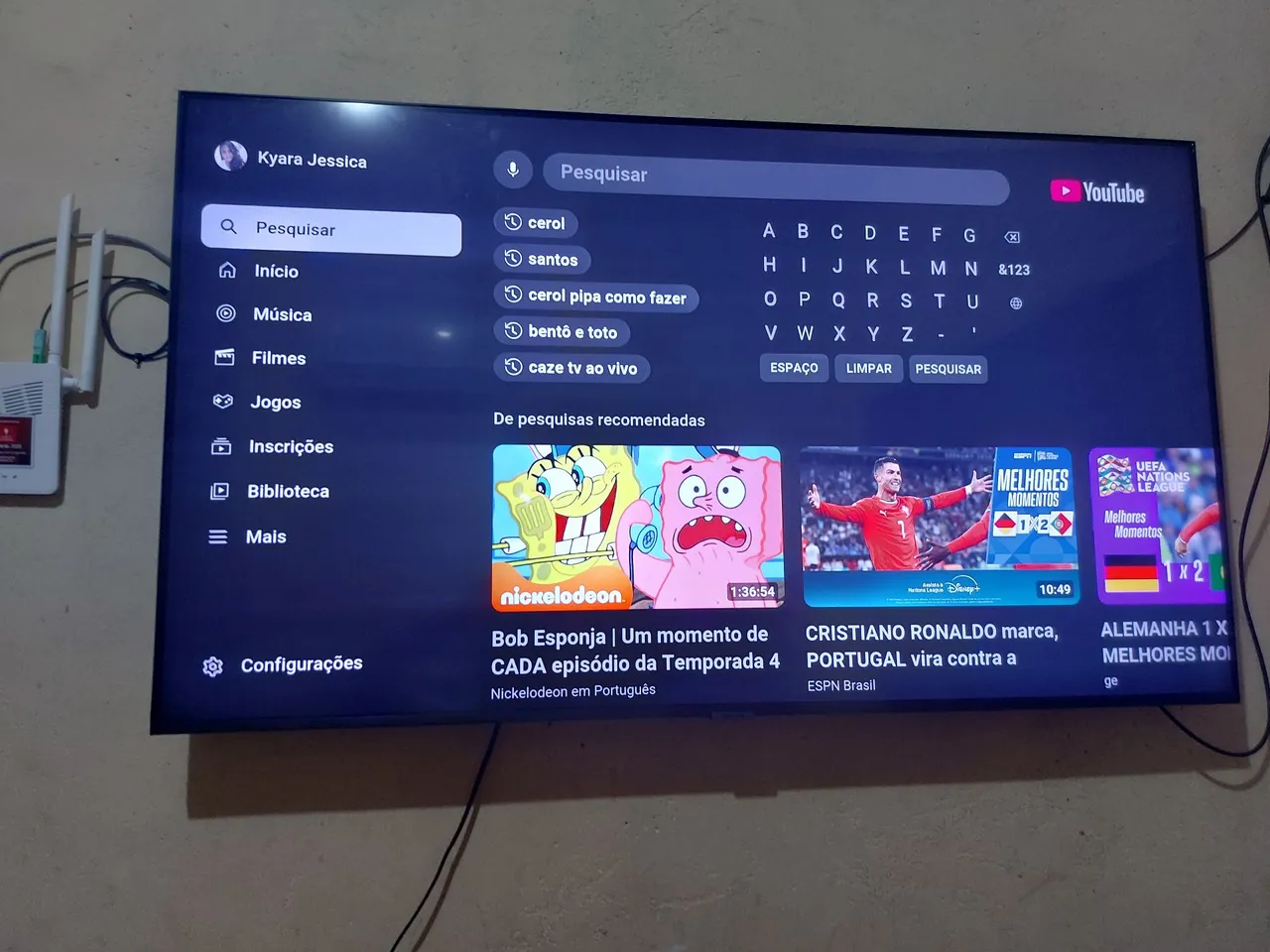 TV Samsung smart 4k de 55 polegadas