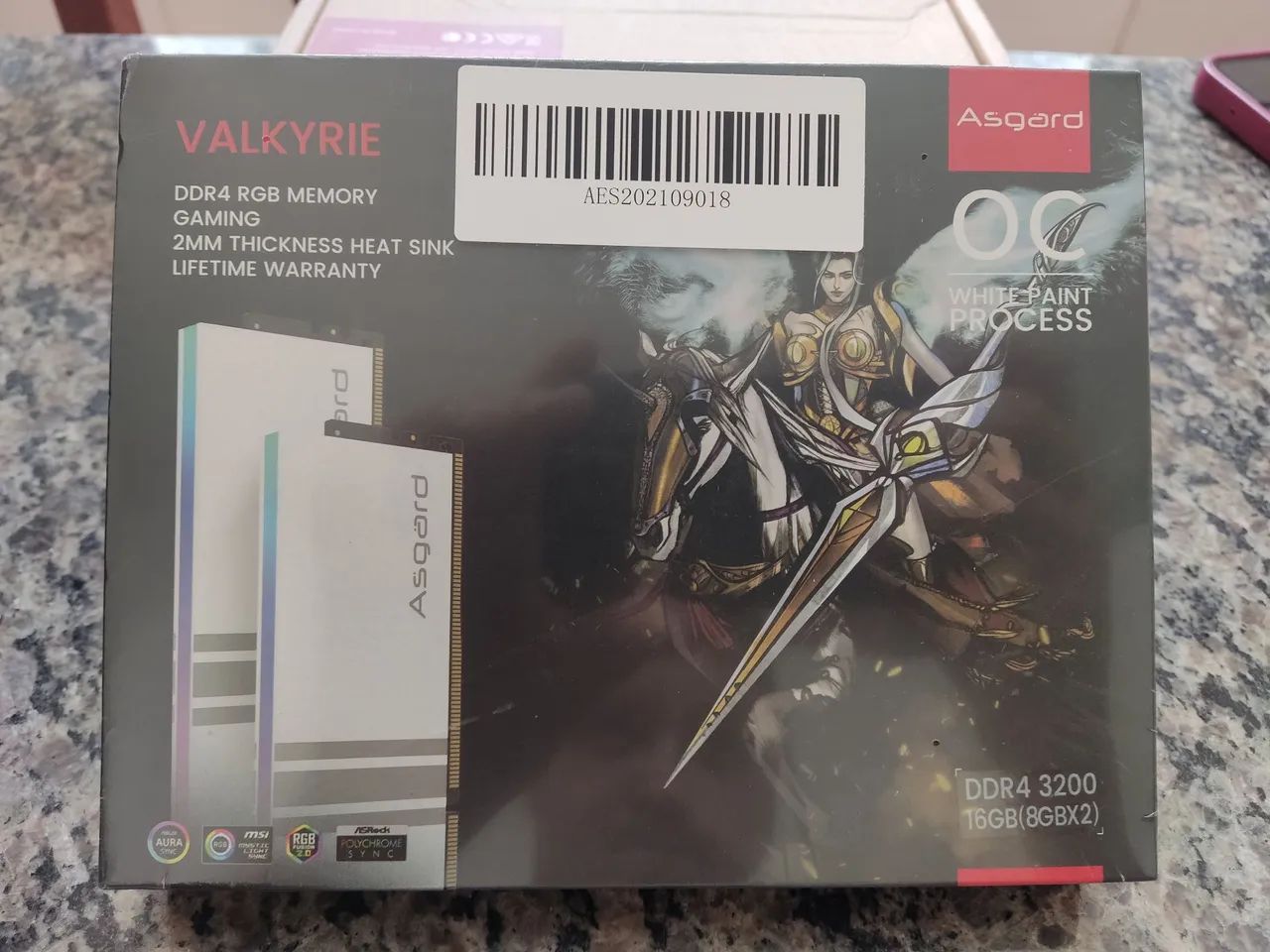 Memória DDR4 Argard Valkyrie 16GB 2x8