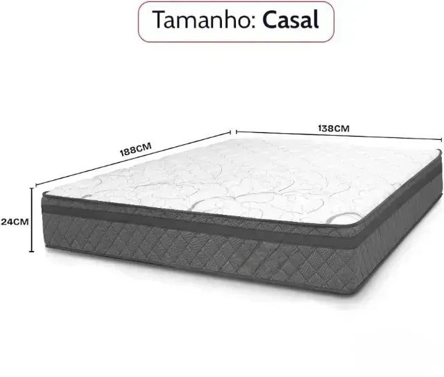 Colchão casal de Espuma d28 (em estoque)