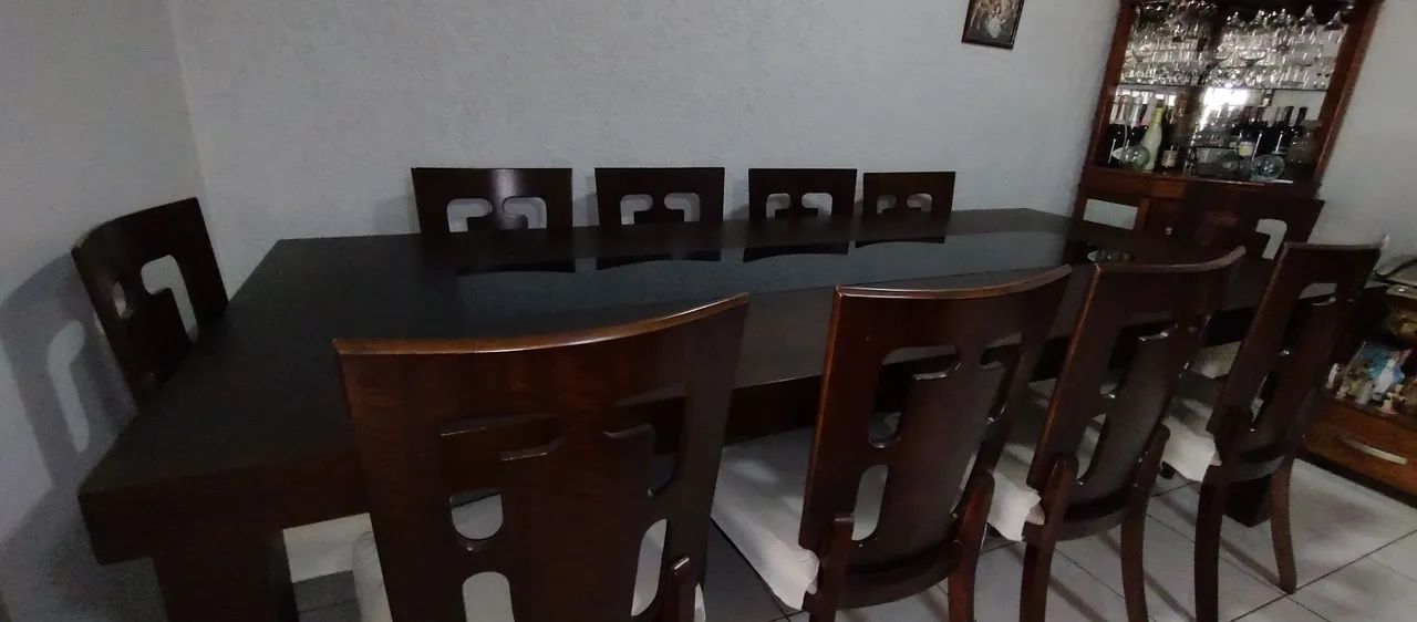 Mesa de jantar com 10 cadeiras65581380955521122