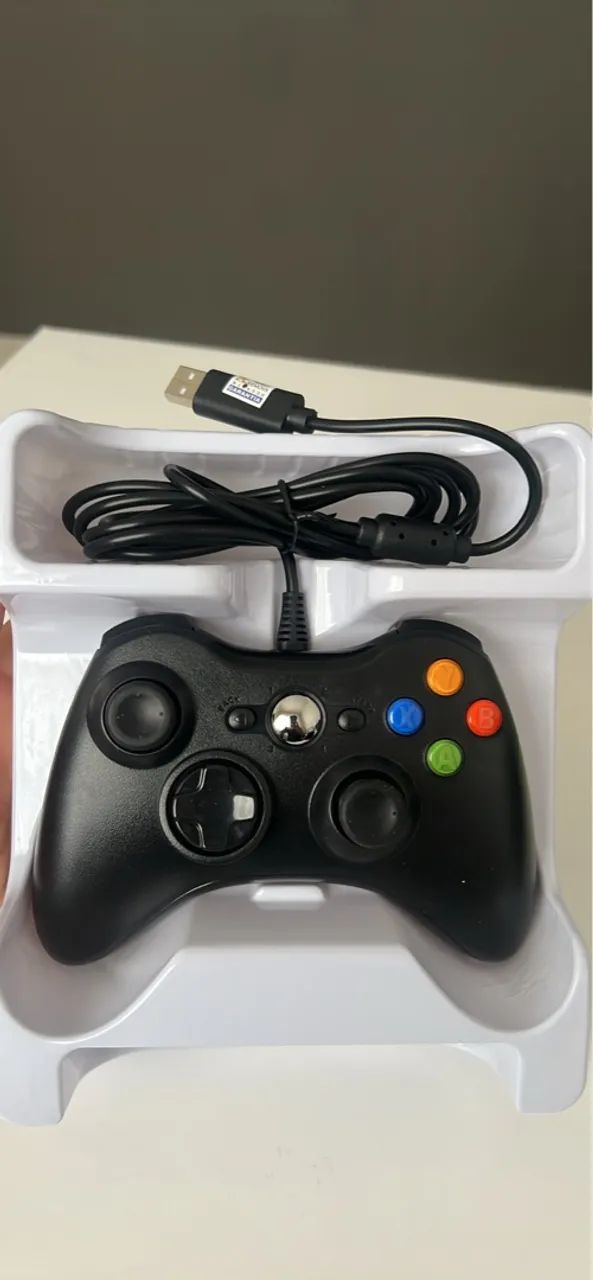 Controle com fio Xbox 360 / PC  - Foto 2