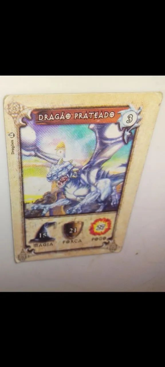 Carta Dragão Prateado - Dragões
