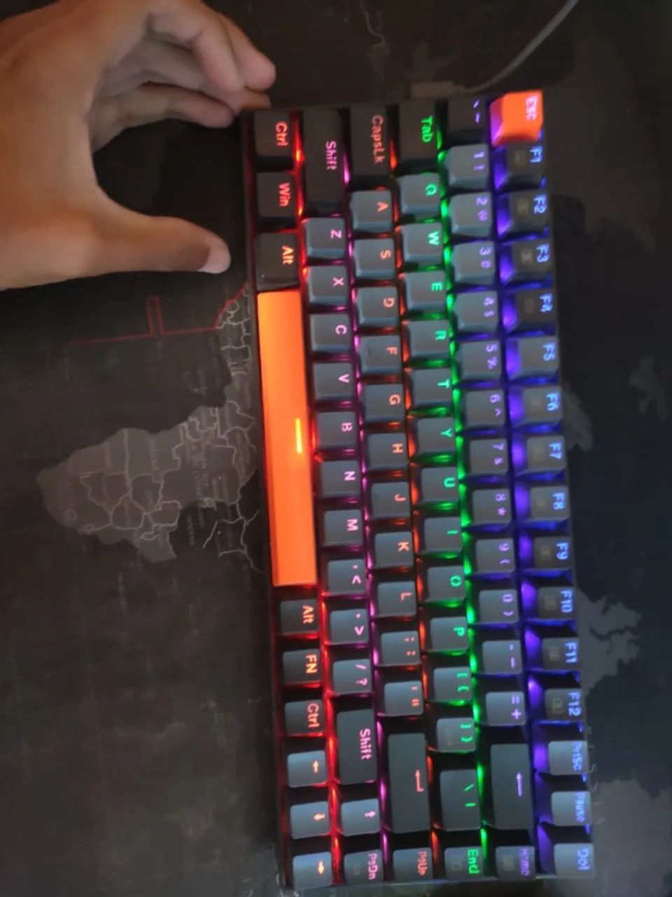 Kit gamer teclado mouse headset64291877934338123