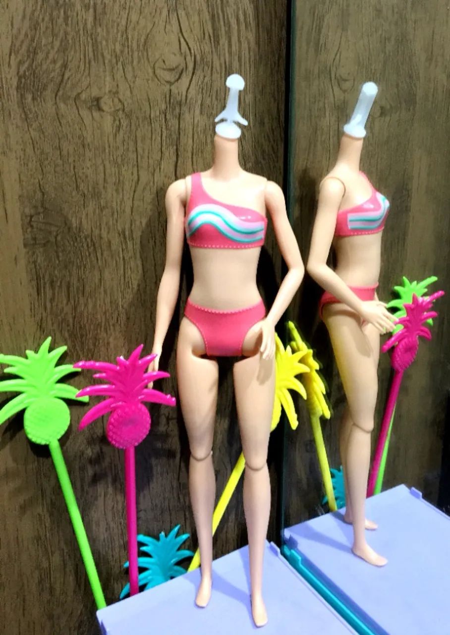 Corpo Barbie Pernas Articuladas Pivotal Mattel