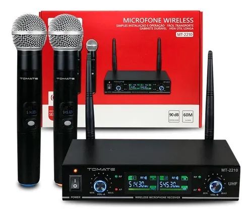 Microfone Wireless Tomate MT-2210
