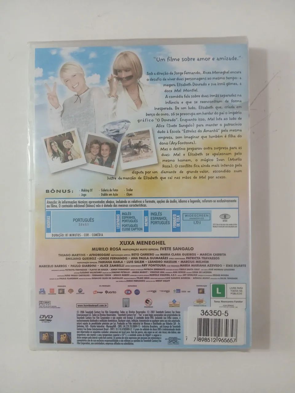 DVD Xuxa Gêmeas Original Lacrado - Foto 2