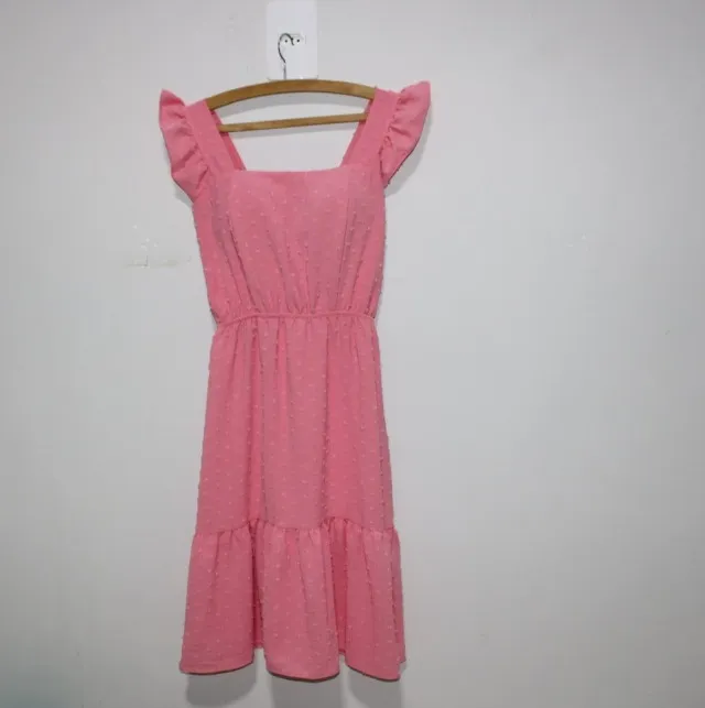 Vestido rosa tamanho M com bojo - super delicado