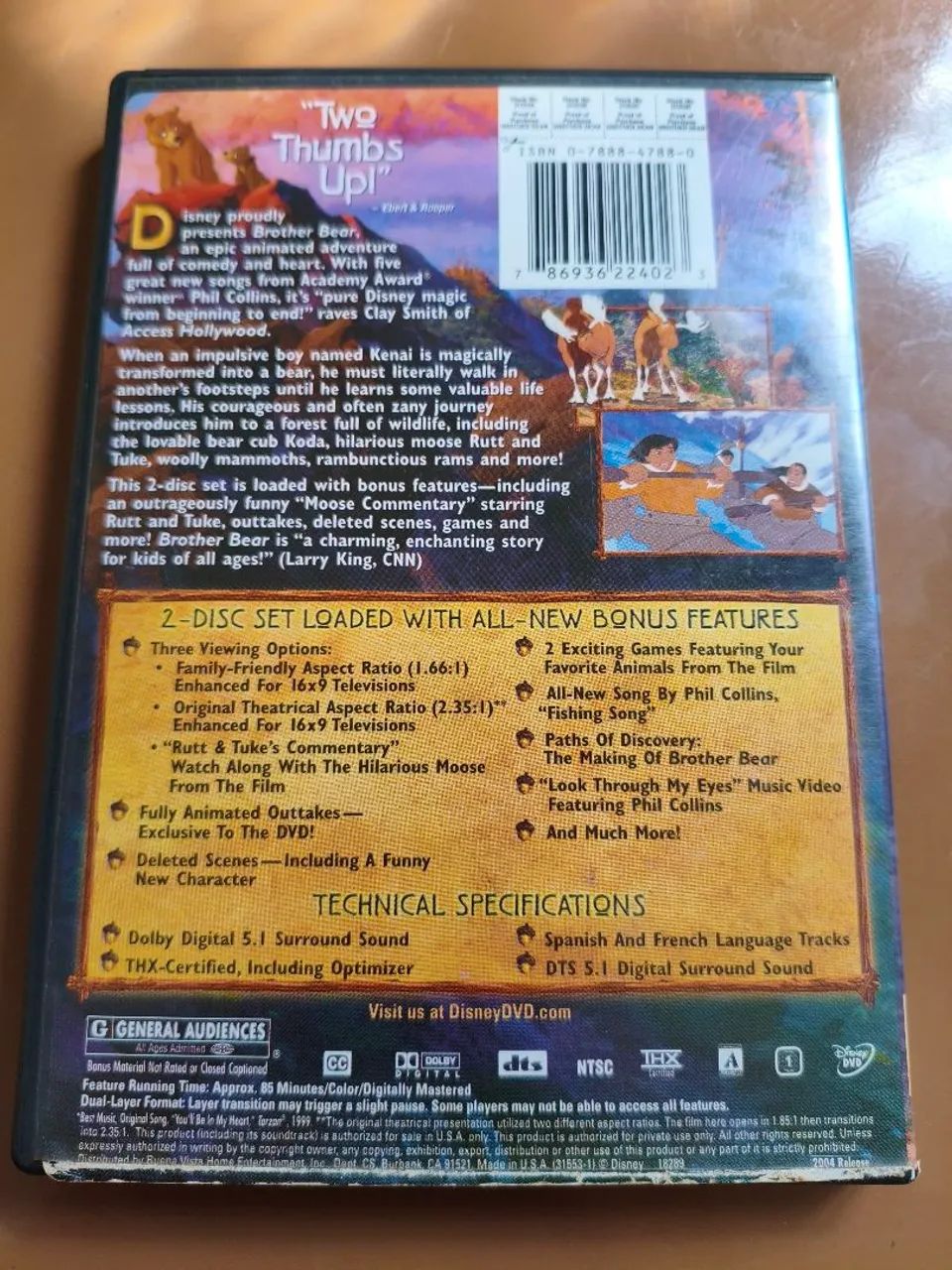 DVD Brother Bear - Edição Especial Inglês 2 Discos - Foto 2