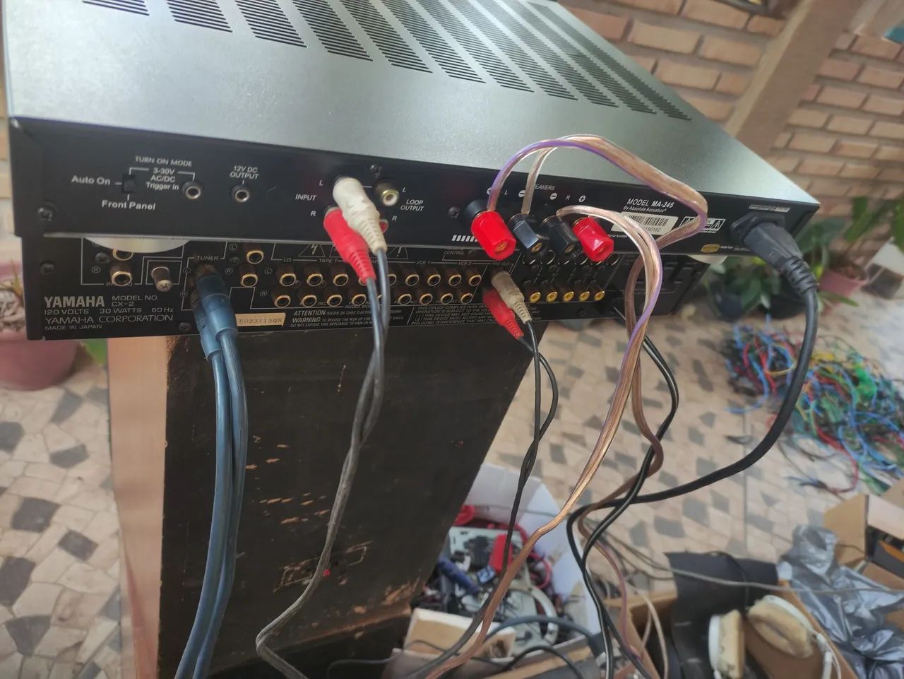 Conjunto de áudio Yamaha - amplificador e pré-amplificador - Foto 2