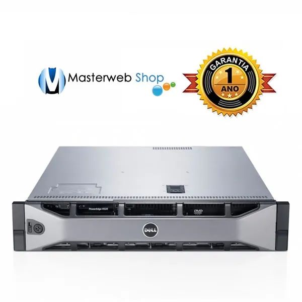 Servidor Dell R510 - 2x Quad - 32GB - 6x 500GB de HD SATA
