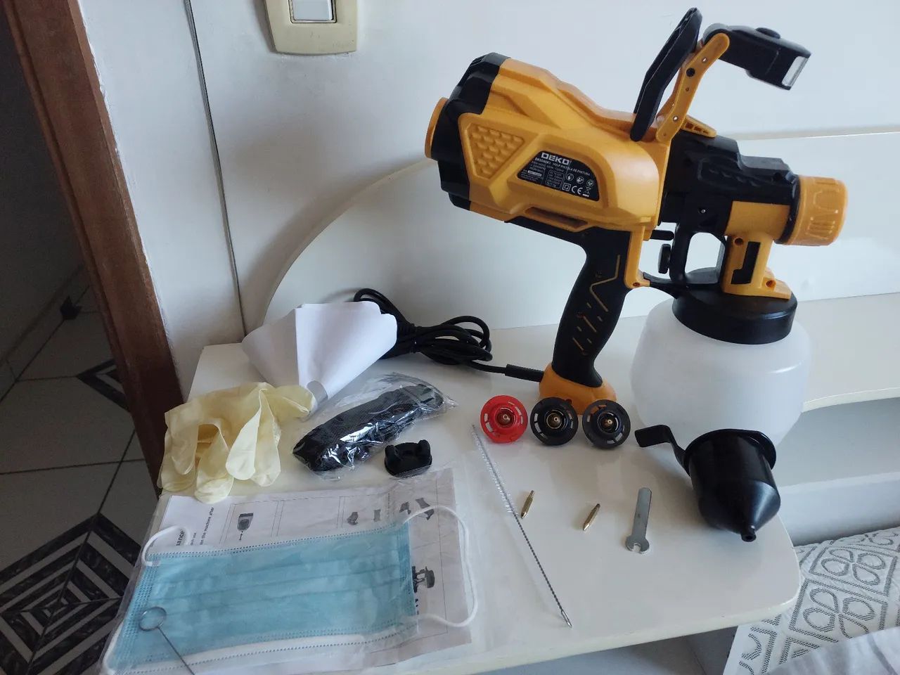 Pistola de pintura eletrica deko 220v - Foto 4