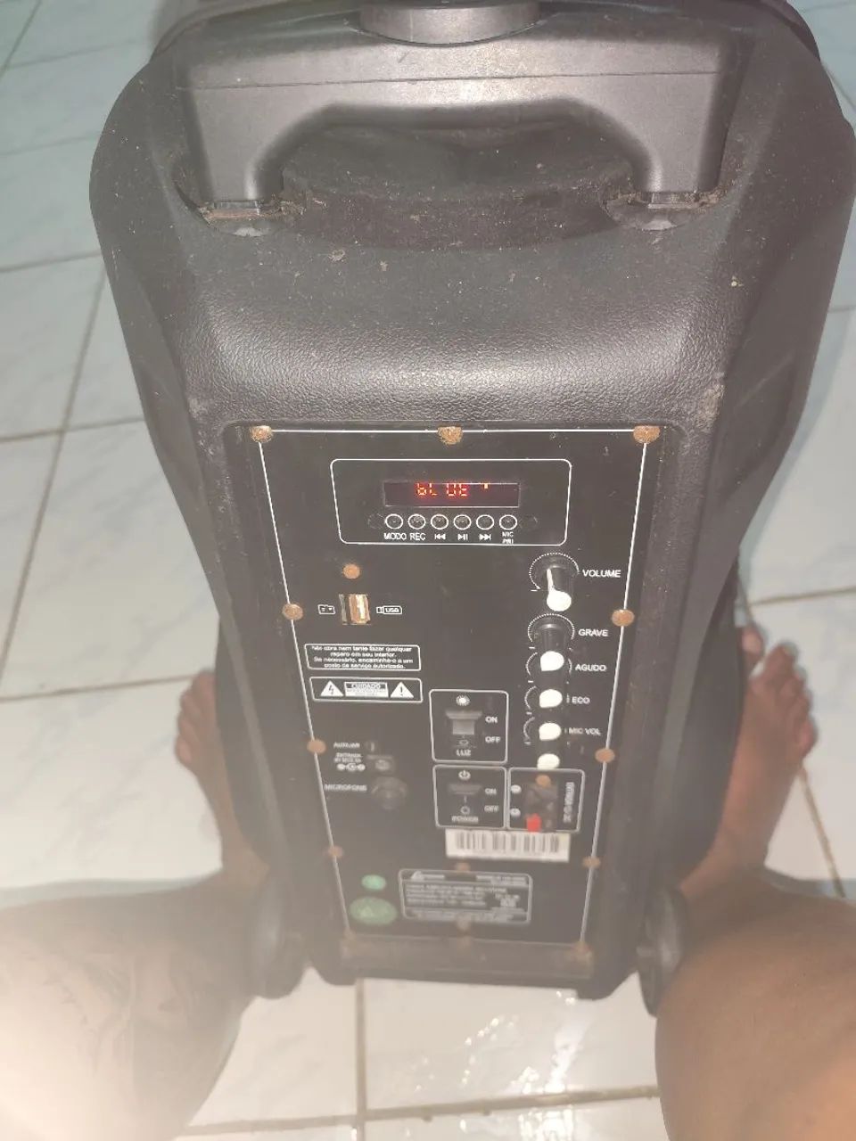 Caixa de Som Portátil 290W Bluetooth - Som Potente e Conectividade - Foto 3