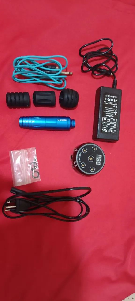 Kit Máquina de Tatuagem Aurora-P Completo - Novo