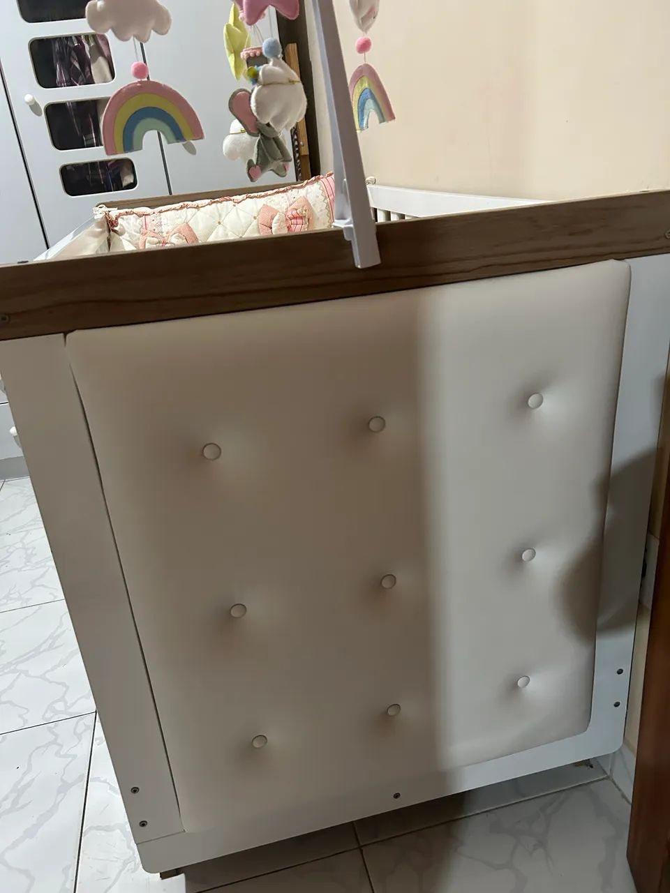Vendo Berço mini cama + kit de berço completo + mosqueteiro provençal 