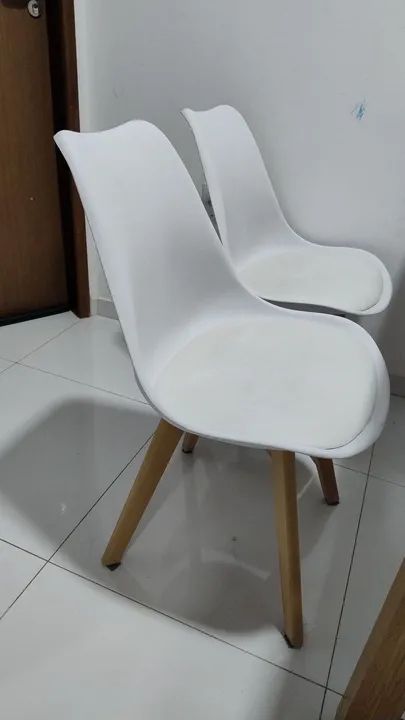 Mesa de Jantar Branca 4 Cadeiras - Foto 4