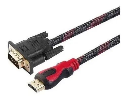 Cabo Hdmi Para Vga 1.80 Mts Tv Monitor  It Blue  - Foto 2