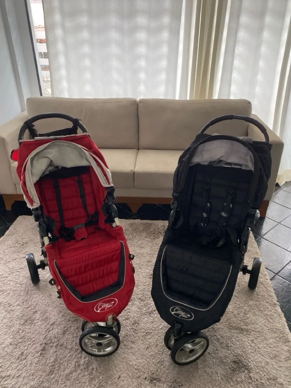 Carrinho de Bebê City Mini - Vermelho até 30kg - Foto 4