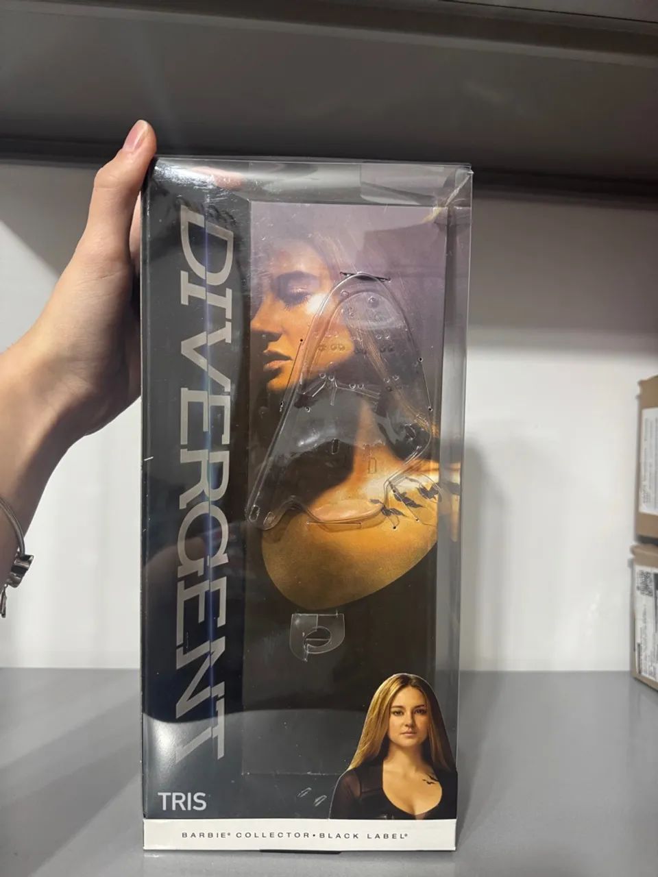 Caixa Boneca Barbie Divergente Tris Black Label