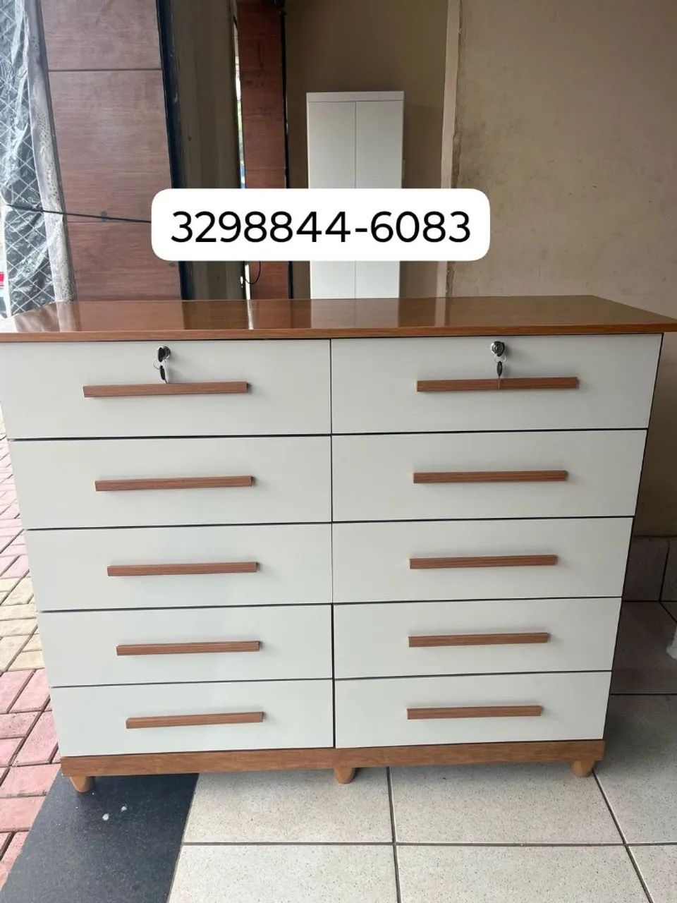 Cômoda 10 Gavetas Nova com chave na Promoção  - Foto 5