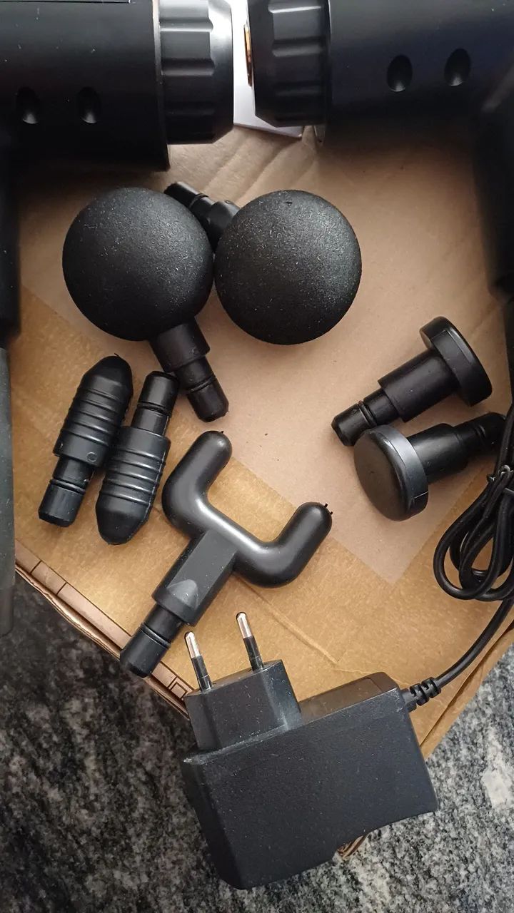 2 massageador  + ponteiras e fonte - Foto 2
