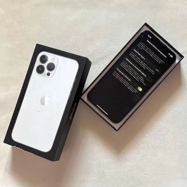 Apple iPhone 13 Pro Max 128gb 本体 付属品 箱 iPhone 13 Pro Max 128GB (Prata) - Celulares e Smartphones
