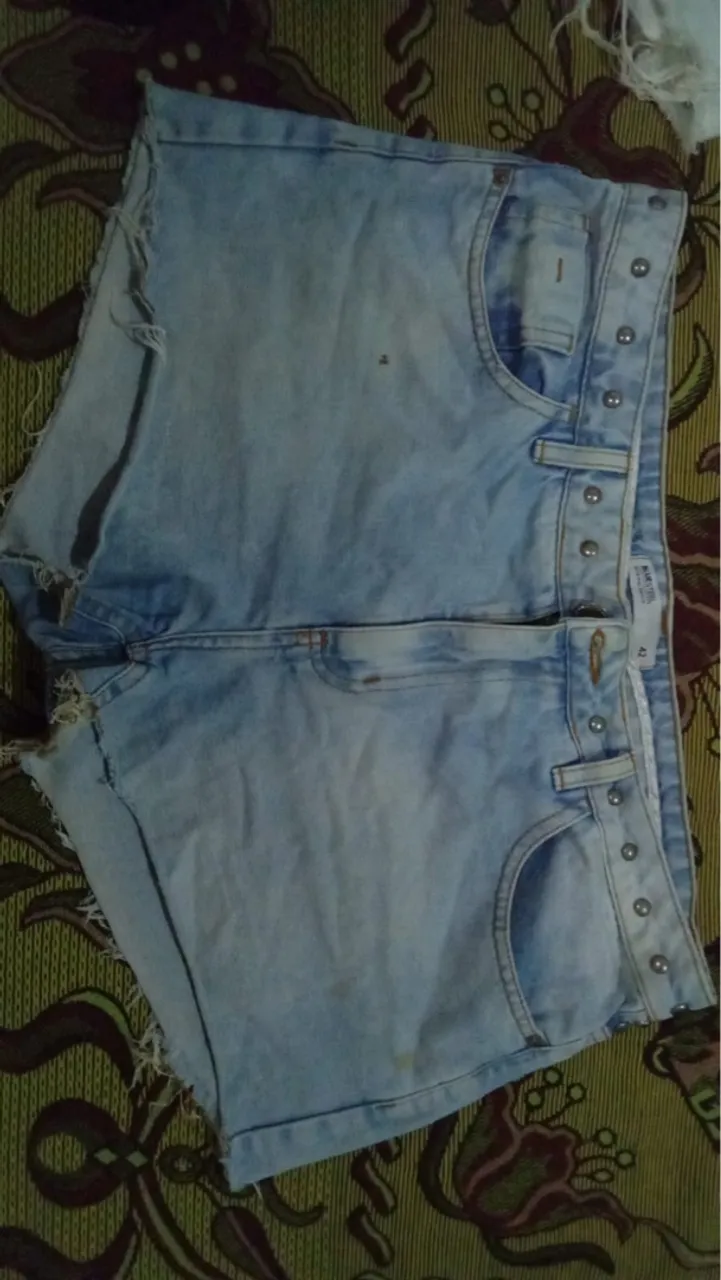 Shorts Jeans Desfiado
