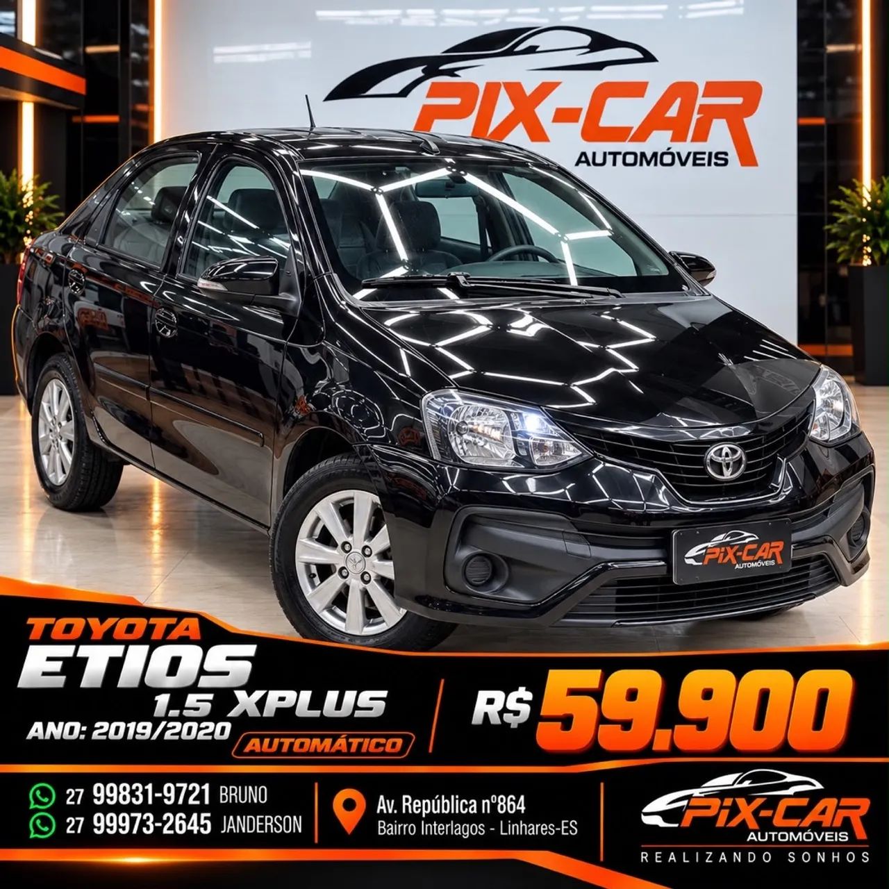 Toyota Etios ETIOS X Plus Sedan 1.5 Flex 16V 4p Aut. 2020