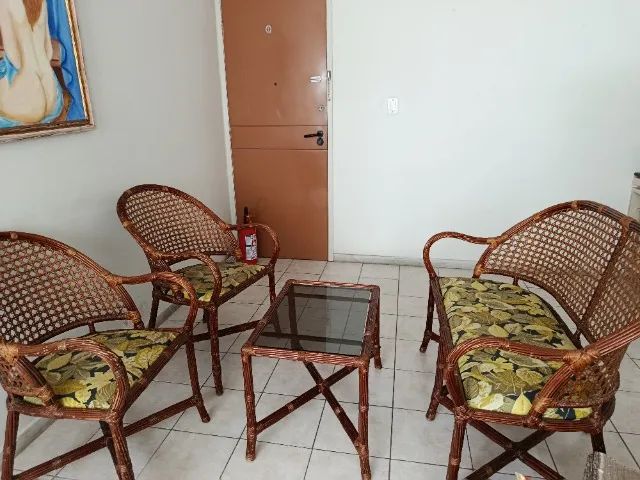 Conjunto rattan original, perfeito, em excelente estado - Foto 3