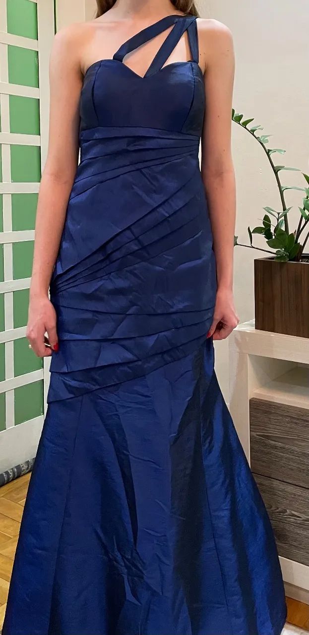 Vestido azul moda festa - Foto 2