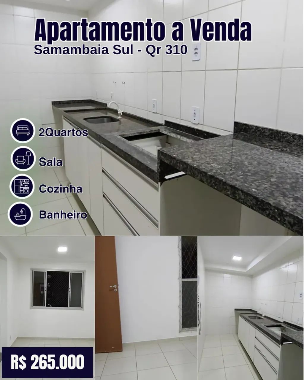 Apartamento 2 Quartos QR 310 Samambaia Sul