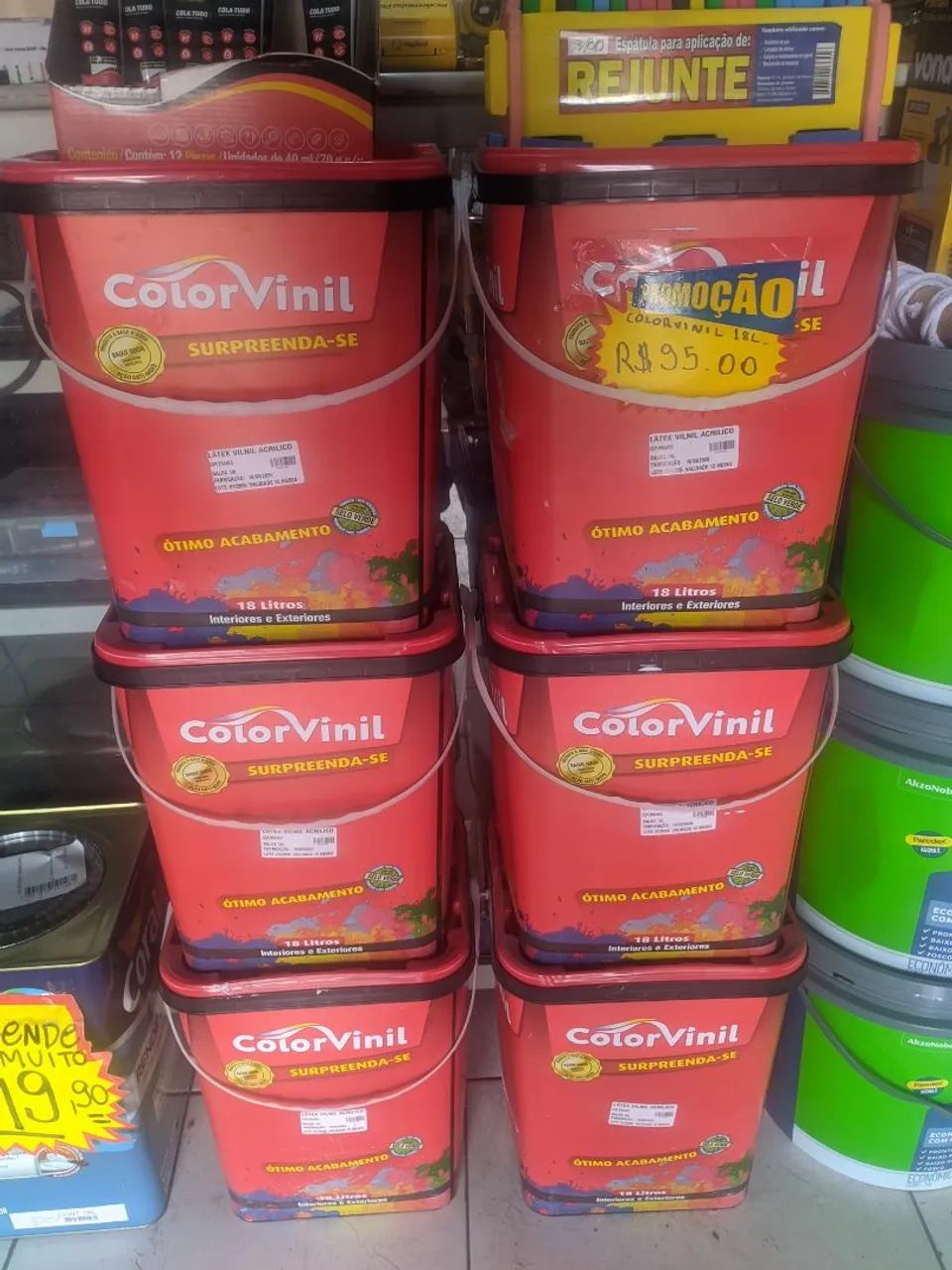 TINTA COLORVINIL 18L BALDE