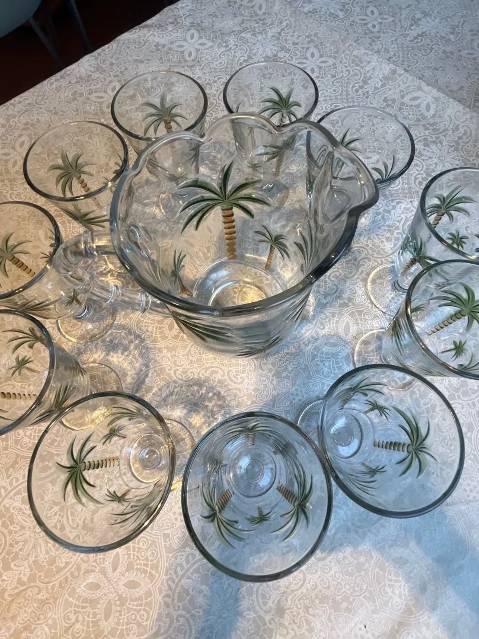 Conjunto de jarra e copos para água e suco 