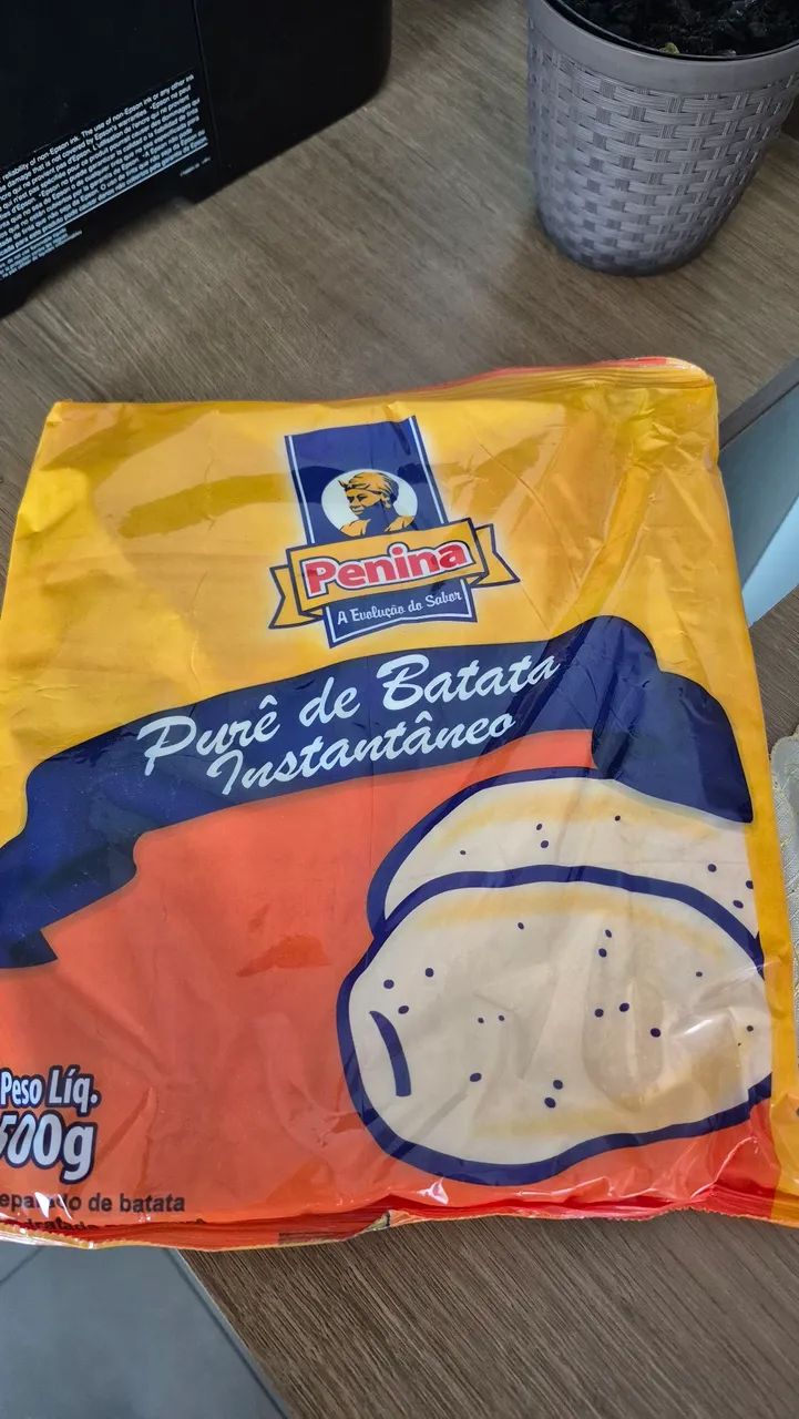 Preparo para purê de batata Penina