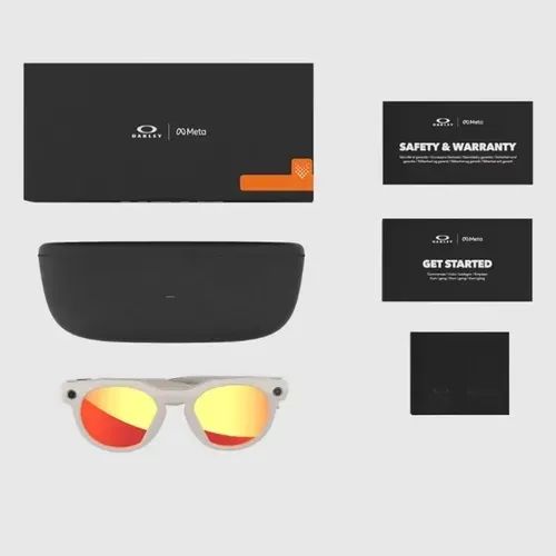 Oakley Meta HSTN Warm Grey / Prizm Ruby - Novo e Lacrado - Foto 4
