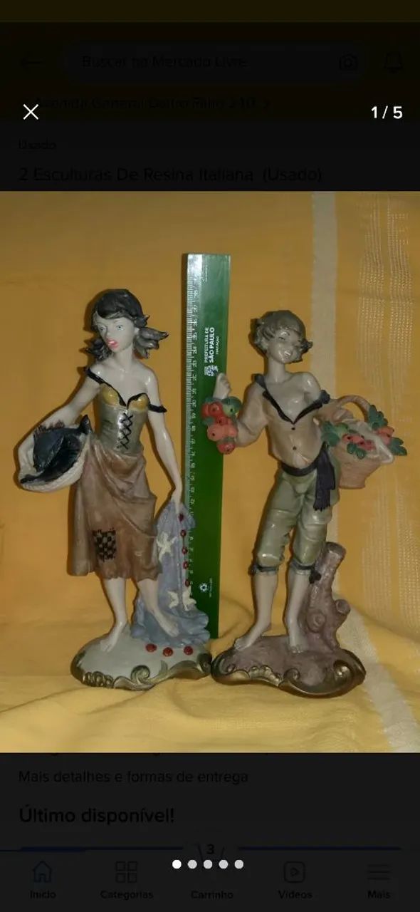 Escultura de resina italiana 